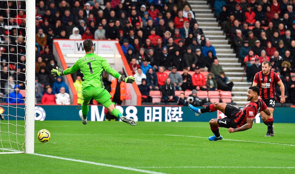 Manchester United tropieza 1-0 en Bournemouth