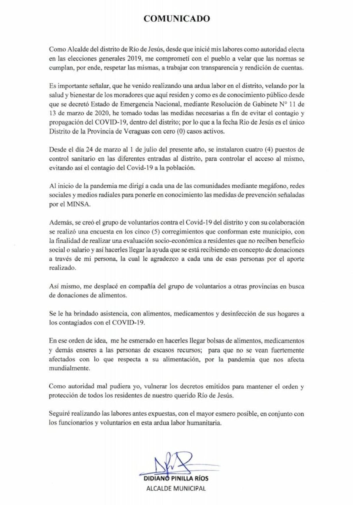 Alcalde admite que se había tomado unas cervezas, pero insiste en que no incumplió. Gobernador habla de sanciones, porque nadie está por encima de la ley