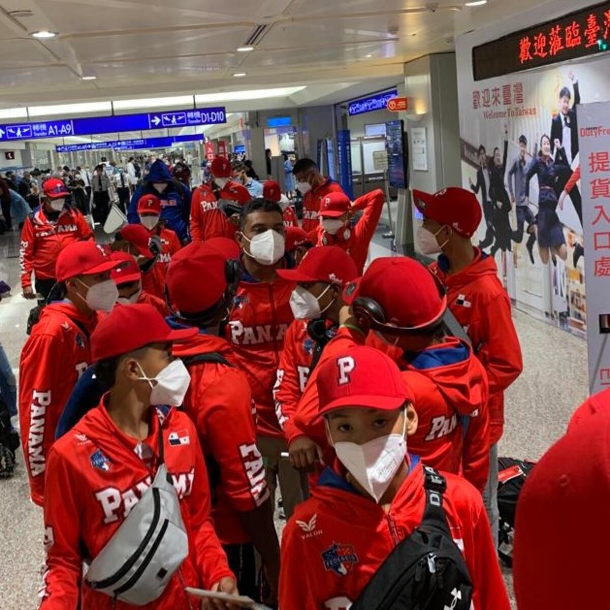 Selección Sub-12 de Béisbol de Panamá ya arribó a Taiwán