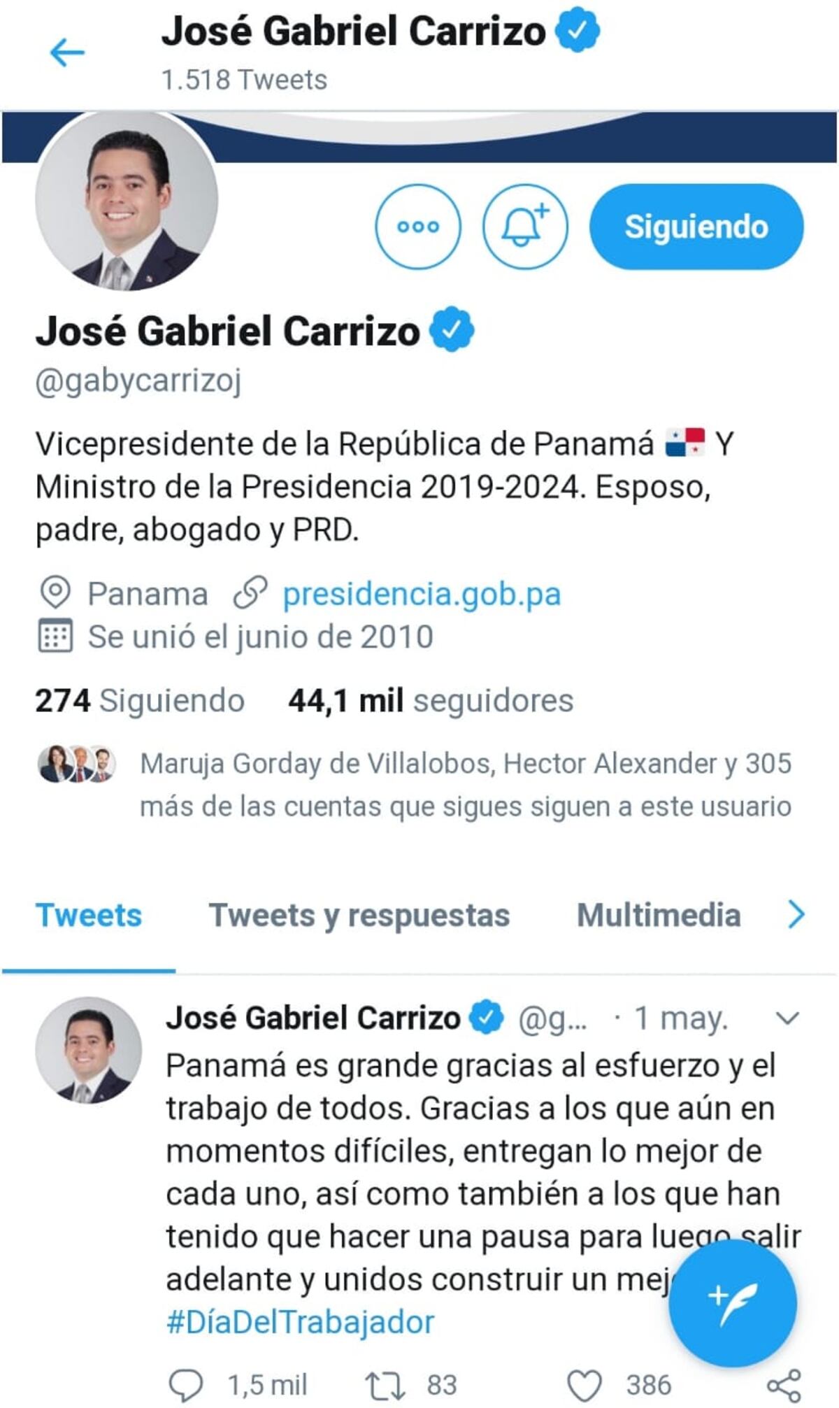 ‘Gaby’ Carrizo está desaparecido de sus redes sociales