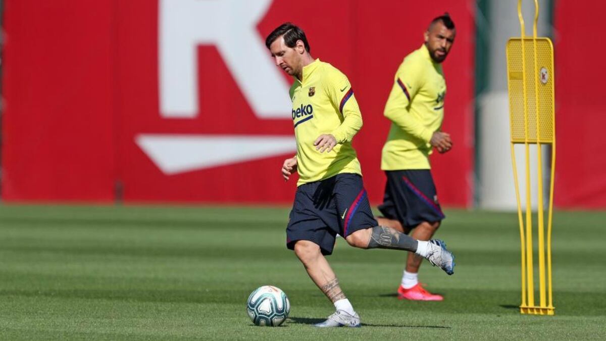 El Barcelona entrena sin Messi por segundo día consecutivo