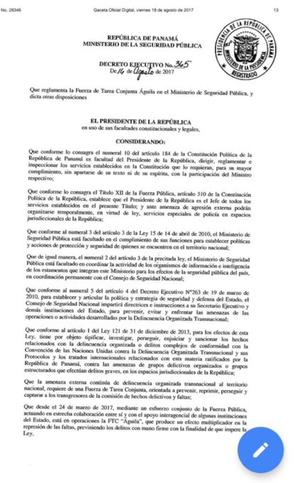 Eliminan Fuerza de Tarea Conjunta Águila en el Ministerio de Seguridad