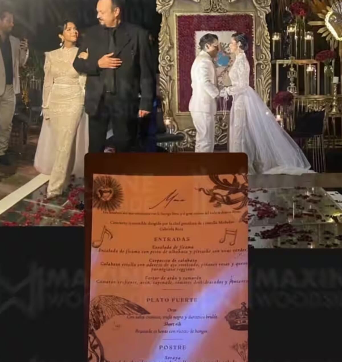 La boda del año, Christian Nodal y Ángela Aguilar: así fue el menú de su exclusiva boda