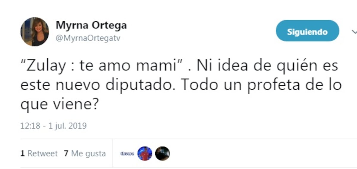 ‘Te amo, mami’: Le grita un diputado a Zulay Rodríguez en el pleno de la Asamblea