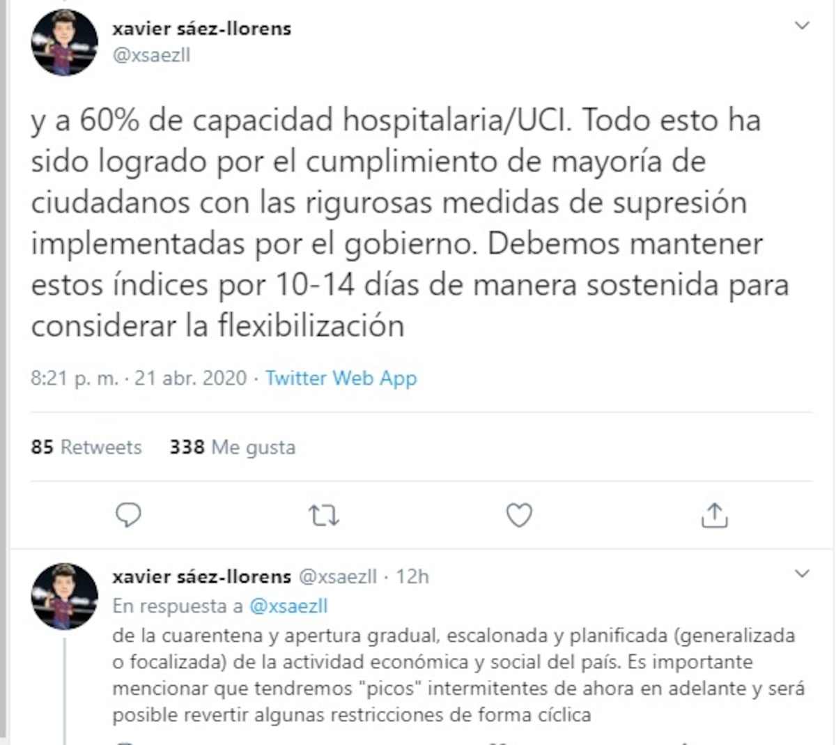 Doctor Sáez Llorens  advierte sobre levantamiento de cuarentena. ‘La amenaza persiste’