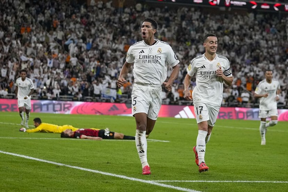 El Real Madrid gana 3-0 y asegura el Clásico en la final de la Supercopa  