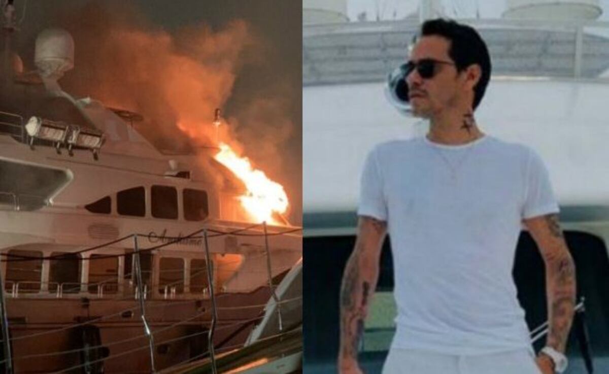 Yate de Marc Anthony es destruído por el fuego