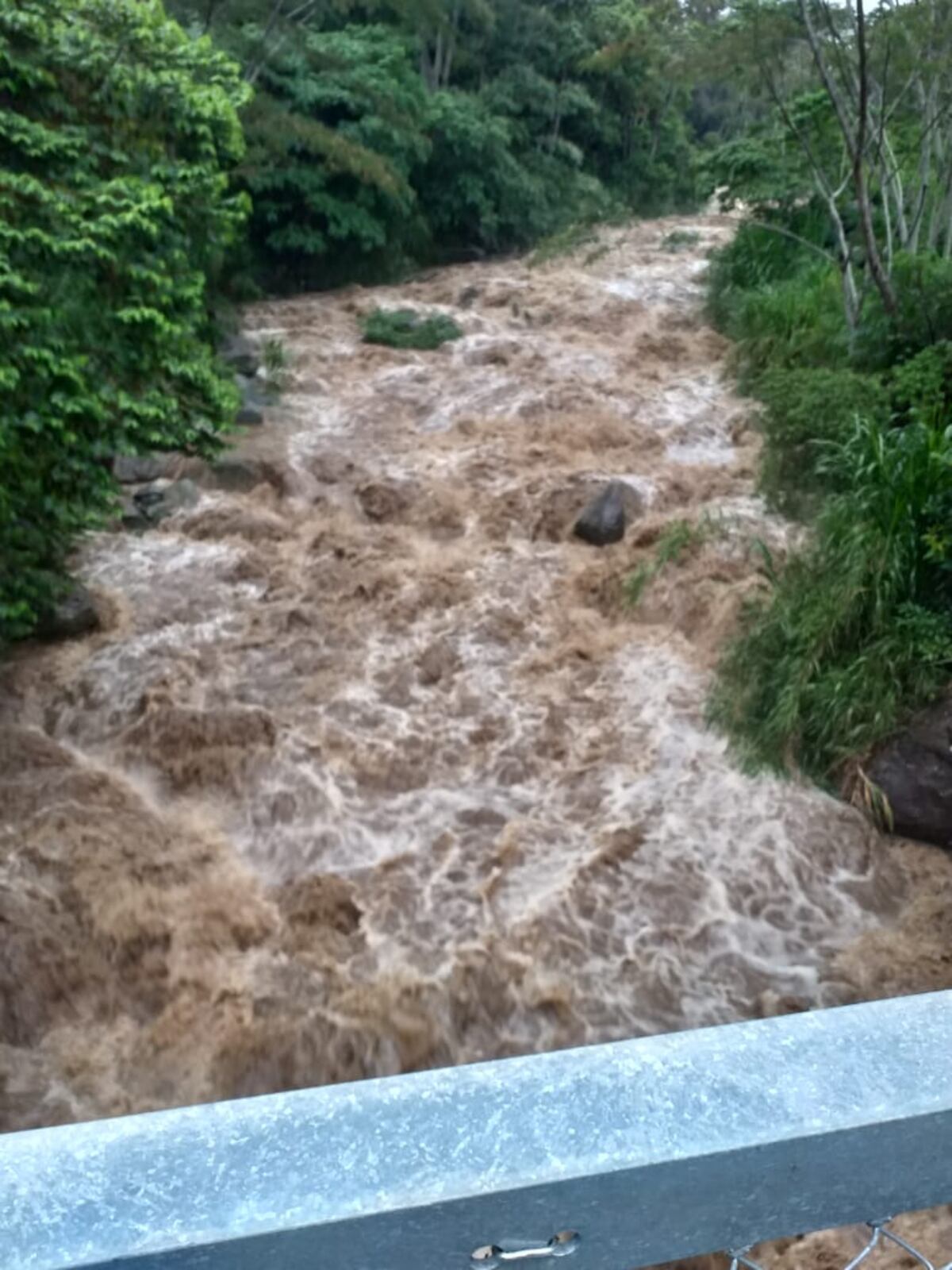 Donderis regaña a los que se arriesgan filmando temporal. Rescatan a más de 10 atrapados tras crecida de río