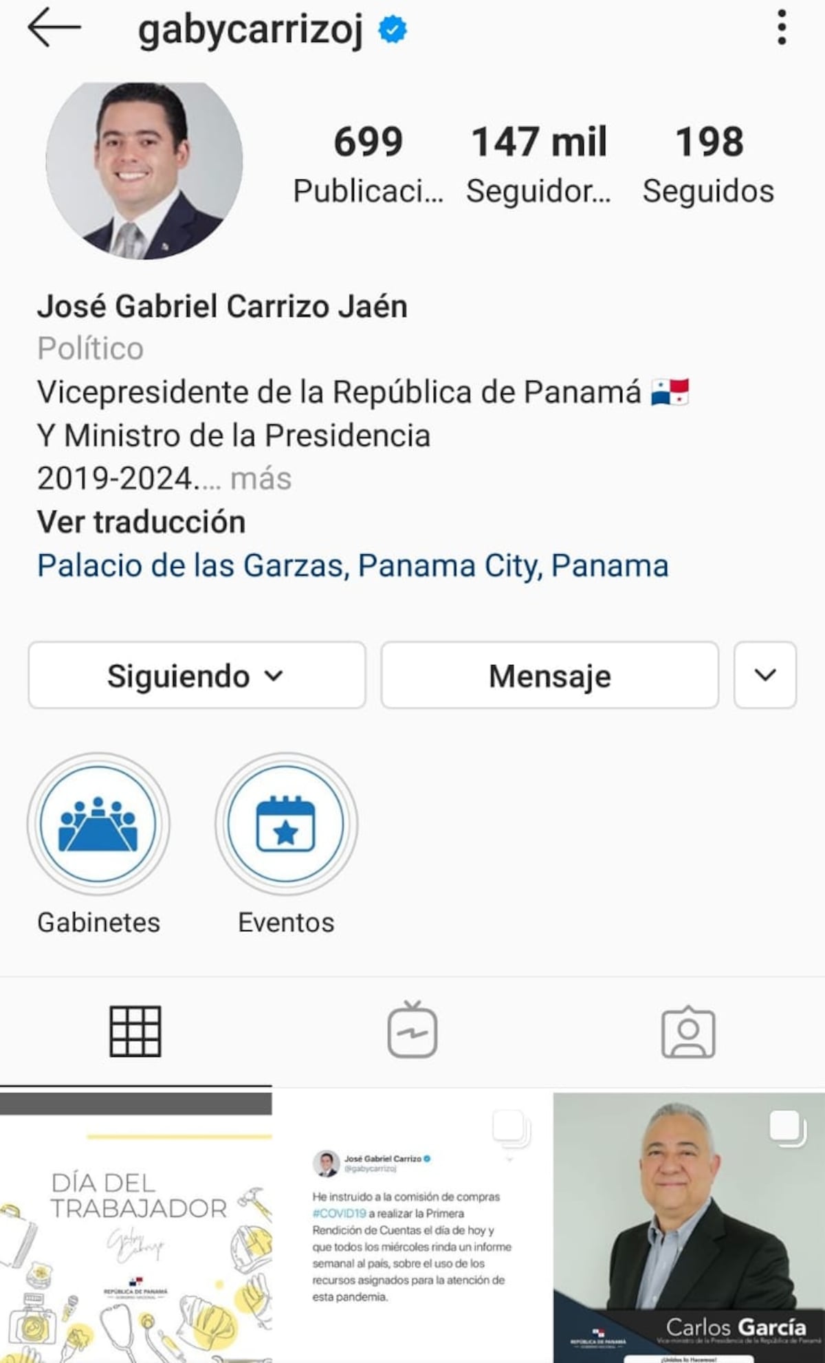 ‘Gaby’ Carrizo está desaparecido de sus redes sociales