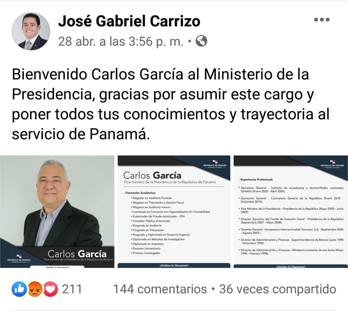 ‘Gaby’ Carrizo está desaparecido de sus redes sociales