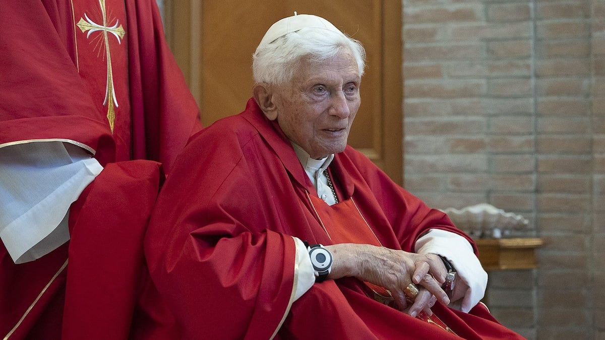 Podrían ser los últimos momentos del papa emérito Benedicto XVI