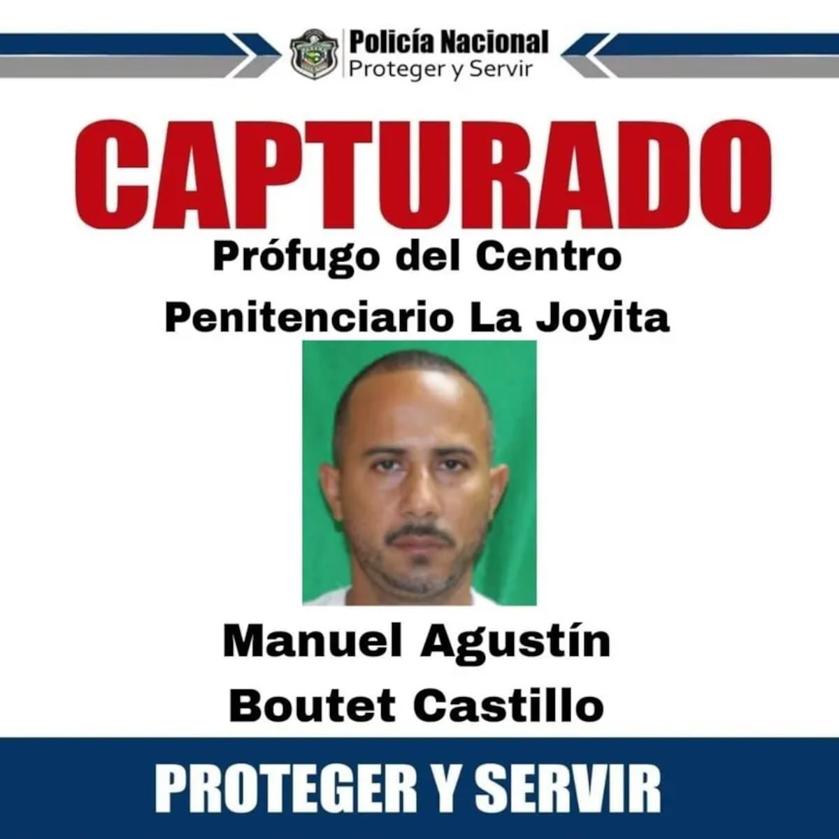 Capturan a evadido del Centro Penitenciario La Joyita