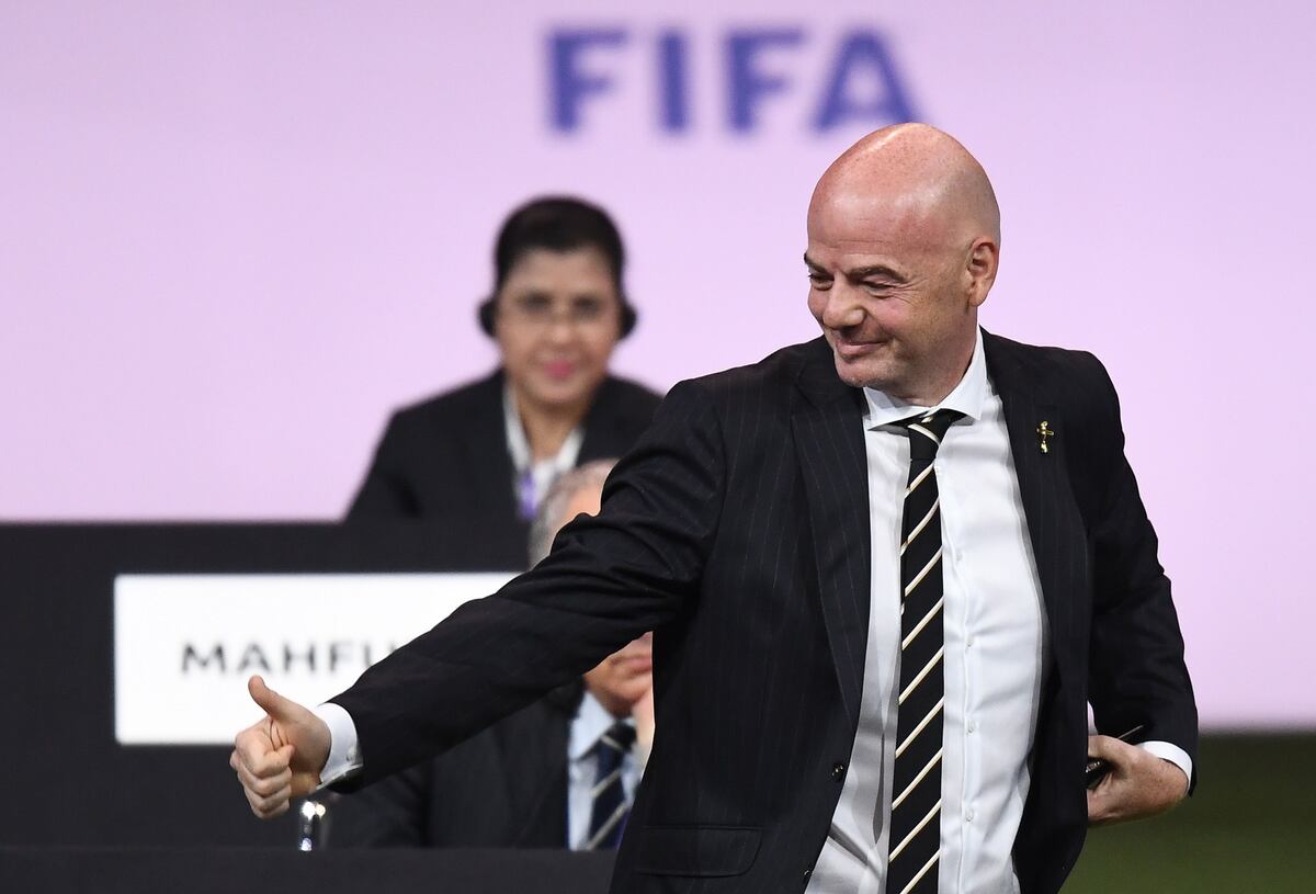 Infantino ya empezó a reelegirse en la presidencia de la FIFA