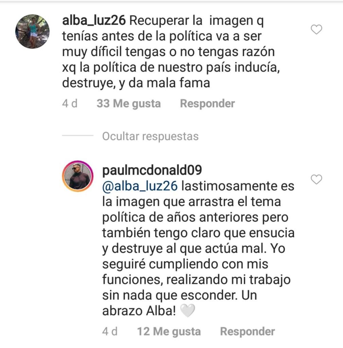 Paul Mcdonald se defiende de ataques y críticas: ‘Yo no tengo nada que aprovechar, a mi nadie me regala nada’ 