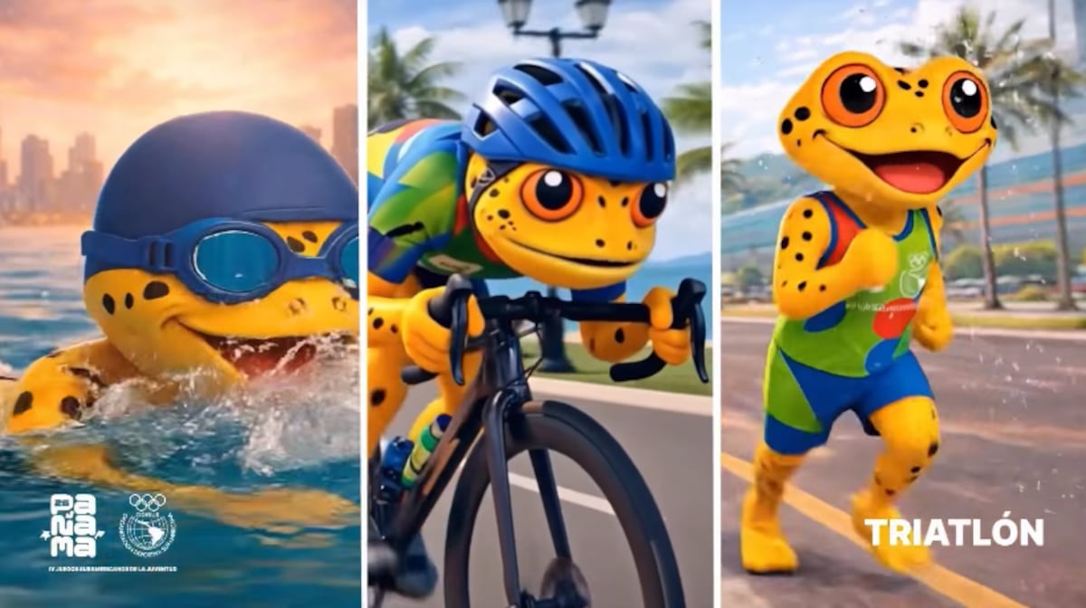 ¡Antón ya está aquí! La rana dorada es la nueva mascota de los Juegos Suramericanos Panamá 2026