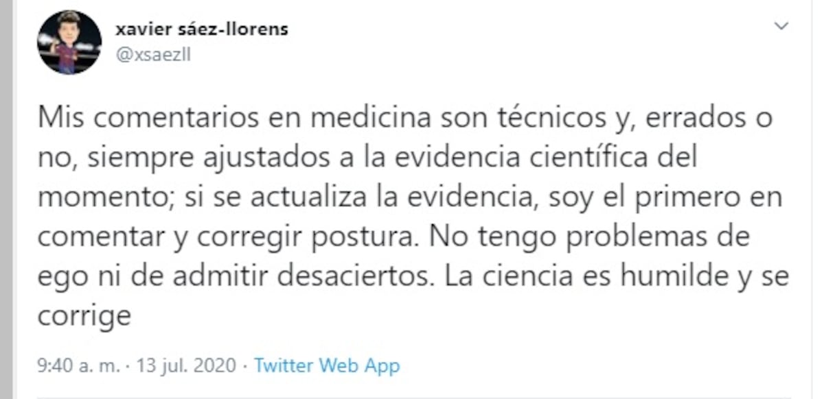 ‘No tengo problemas de ego ni de admitir desaciertos’. Sáez Llorens reitera que hay que apretar movilidad, restringir salvoconductos y algo más...