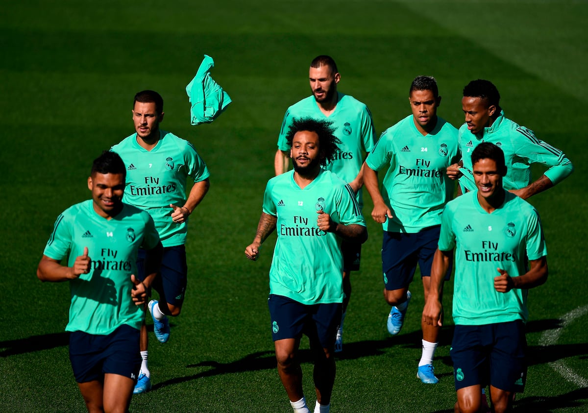 Hazard y el Madrid vuelven a entrenar como un equipo