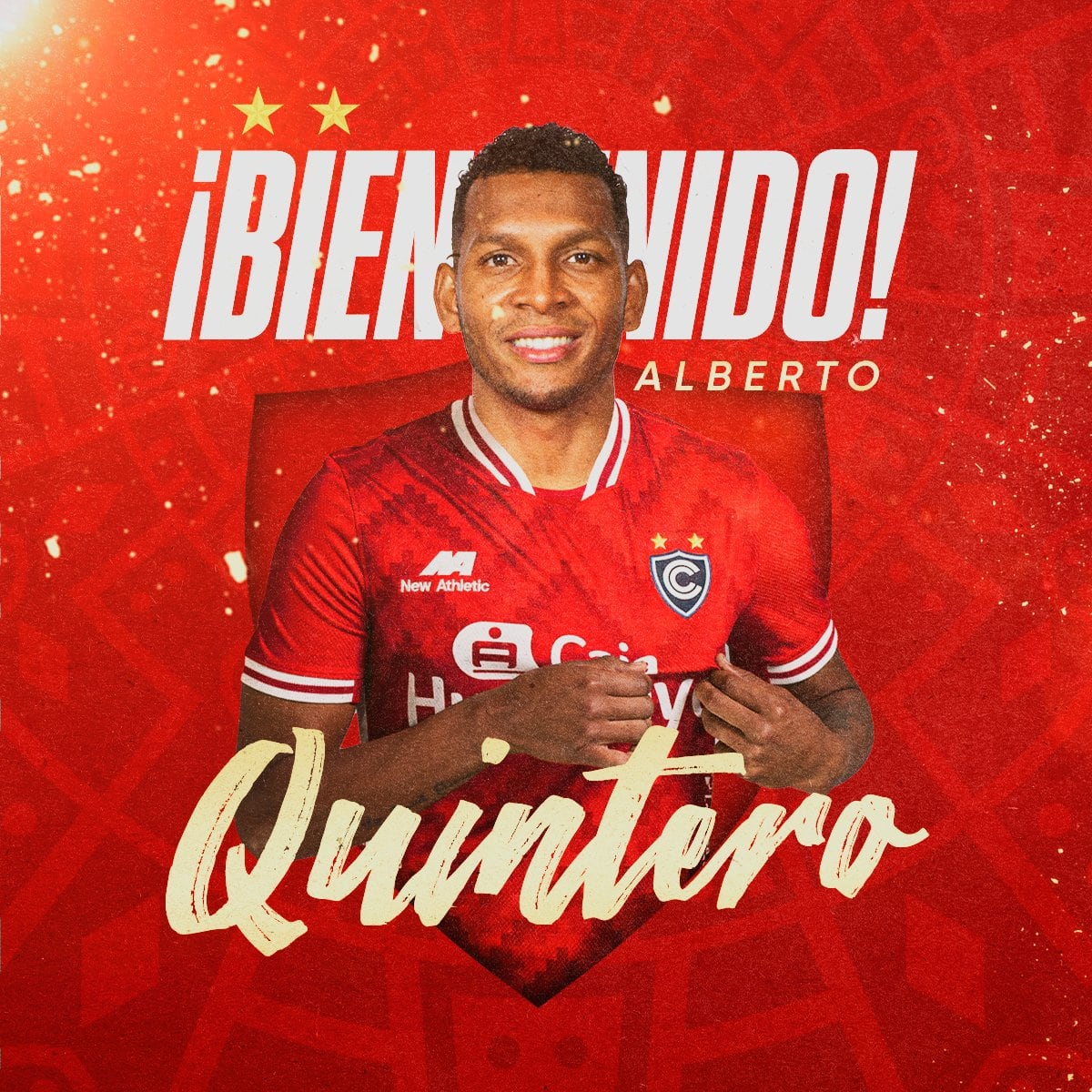 Negrito Quintero muestra alegría tras firmar con el ‘Papá de América’