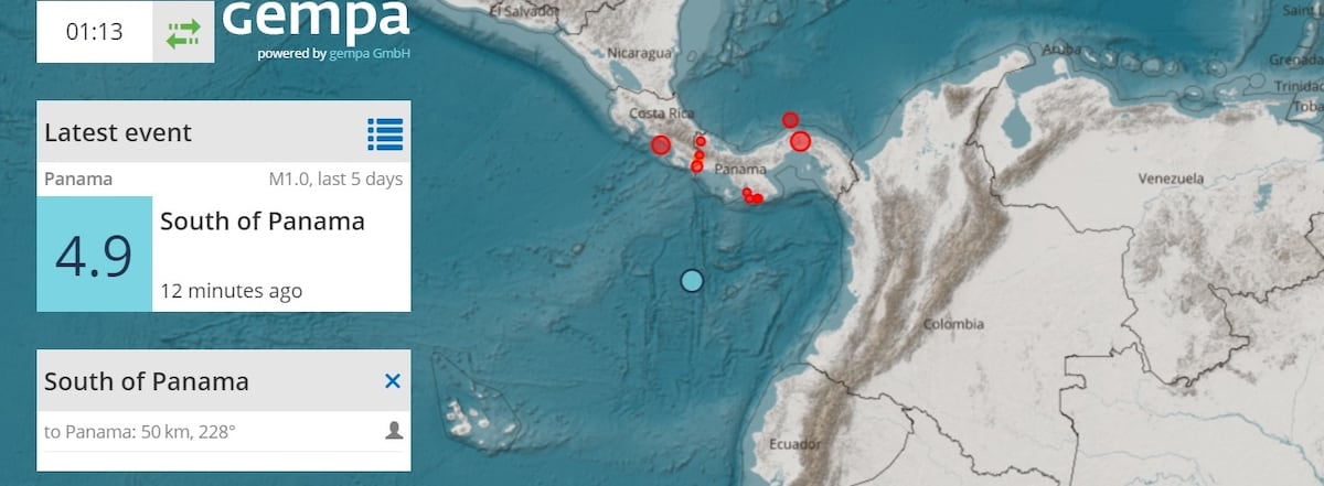 Se estremece Panamá. Un movimiento sísmico causó alerta en diferentes puntos del país