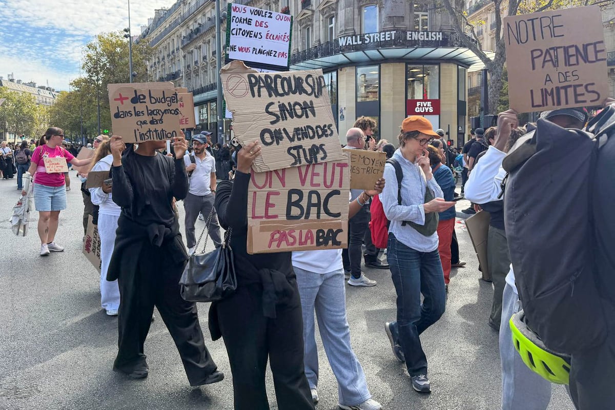 ¿QUÉ ESTÁ PASANDO EN FRANCIA? 86 mil estudiantes protestan por profesores ausentes, aulas deterioradas y mejores condiciones
