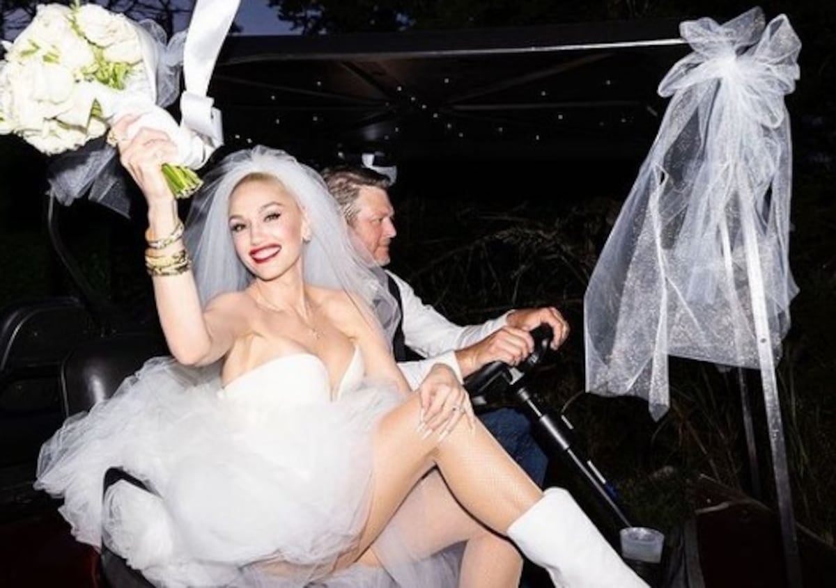 La boda en fotos de Gwen Stefani y Blake Shelton