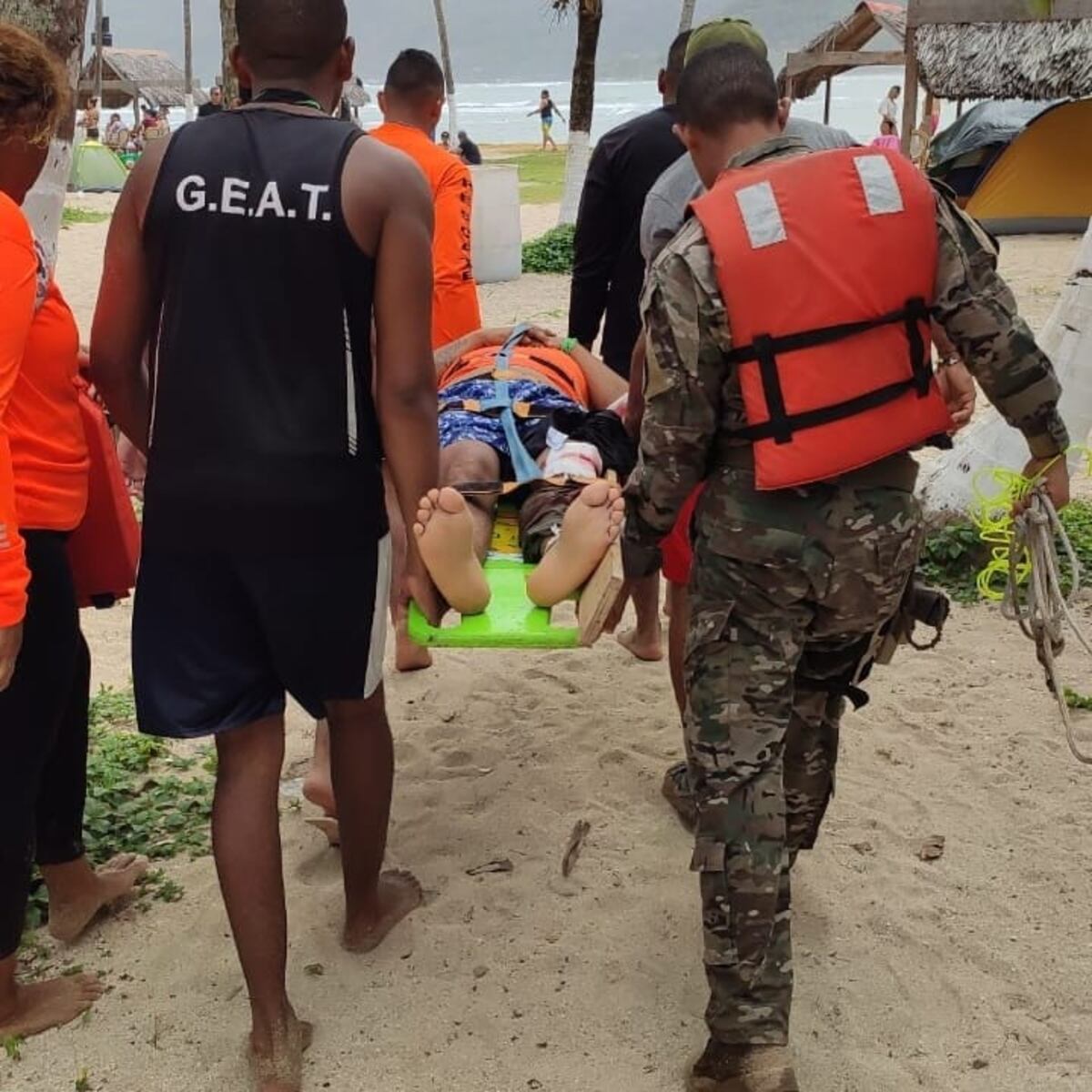 Por una selfie casi pierde la vida en Isla Mamey