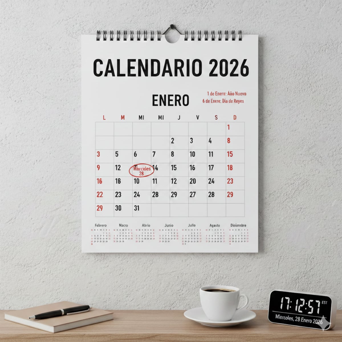Por qué el calendario de 1987 vuelve a ser el mismo en 2026