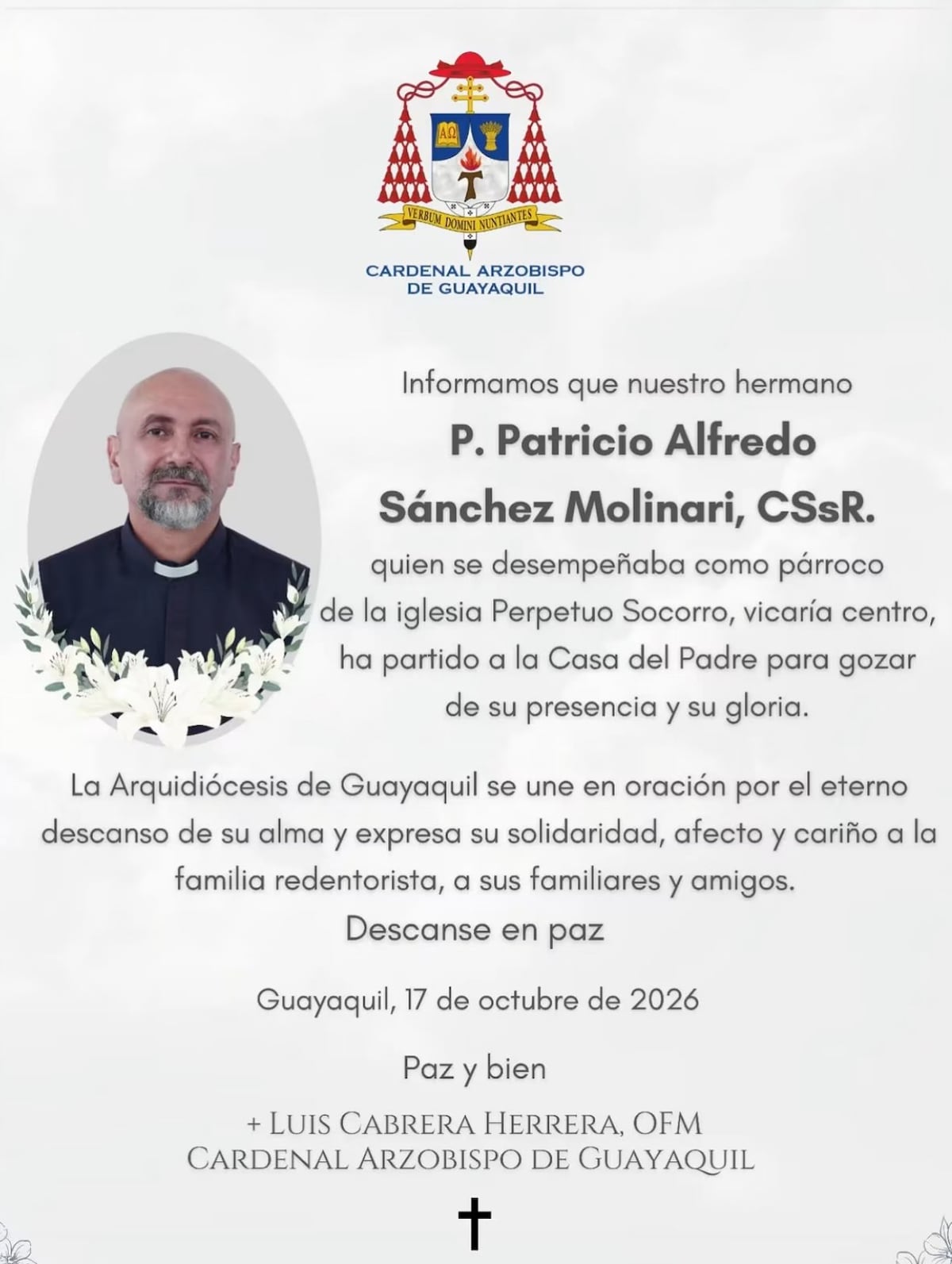 Vídeo Viral | Sacerdote muere tras caerle una cruz durante misa en Guayaquil; antes dijo en su homilía: ‘Un día vamos a morir’