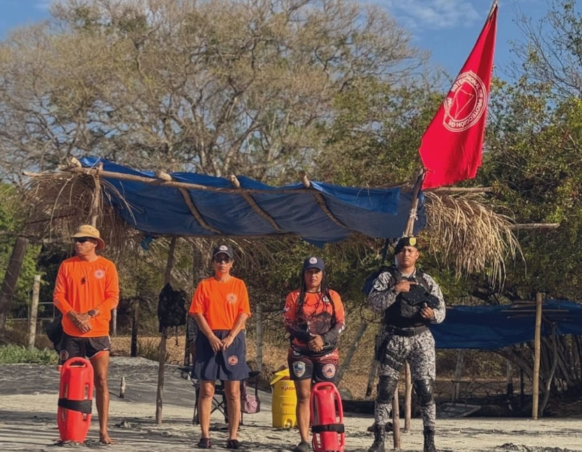 ¡Cocodrilo y mar bravo! Sinaproc mantiene bandera roja en varias playas del país