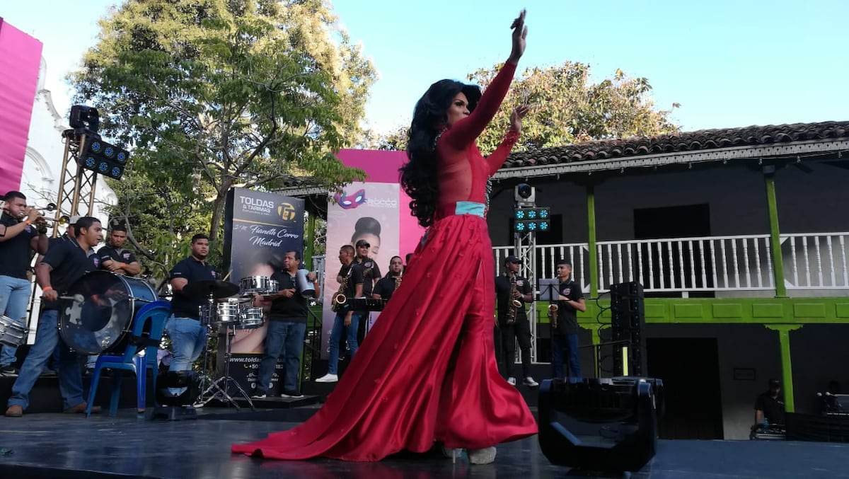 Reina gay del Carnaval por poco se cae en tarima. Lució regia. Chequea el video