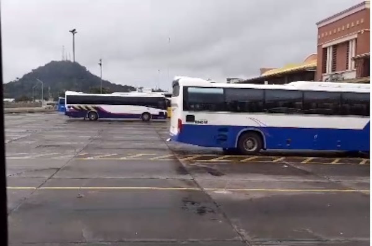 Mujer que viajaba en un bus de Santiago Panamá muere de repente. Buscan descartar sea por Covid. Video