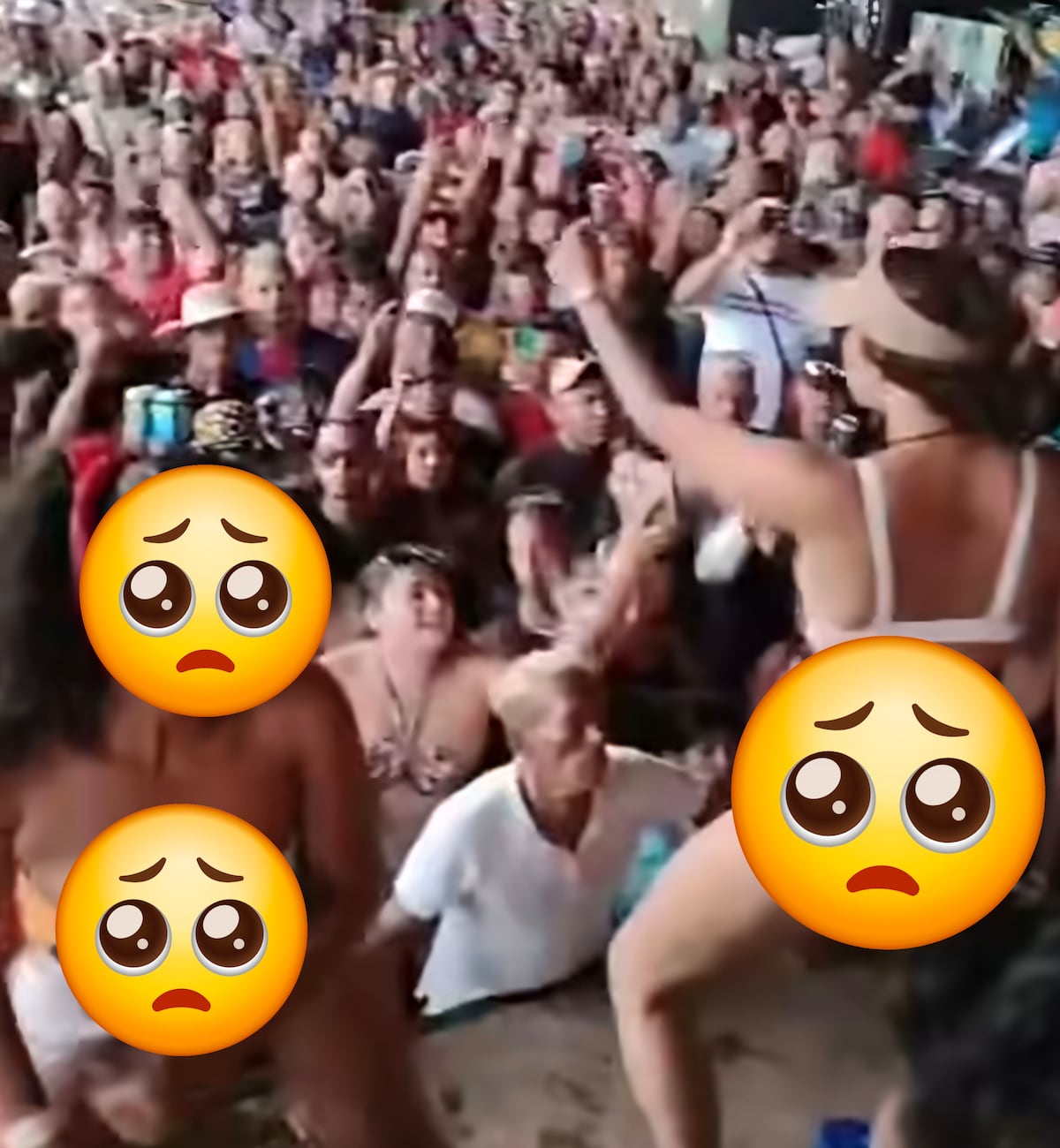 Ponchera en tarima: mujeres bailaron por una caja de cerveza y desataron indignación