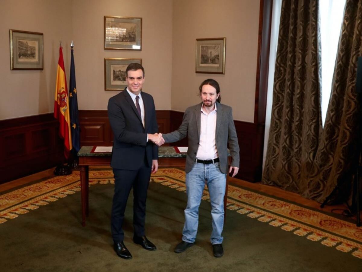 Sánchez e Iglesias anuncian alianza en España