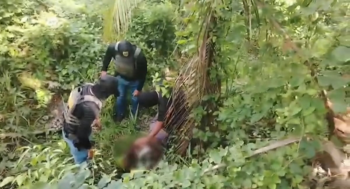 Corrió, pero no llegó lejos: capturan a hombre buscado en Barú +VIDEO