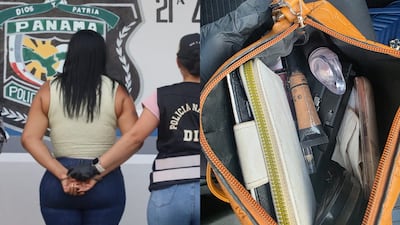 MAQUILLAJE PELIGROSO: Detienen a mujer  que viajaba con dos armas de fuego en su cosmetiquera