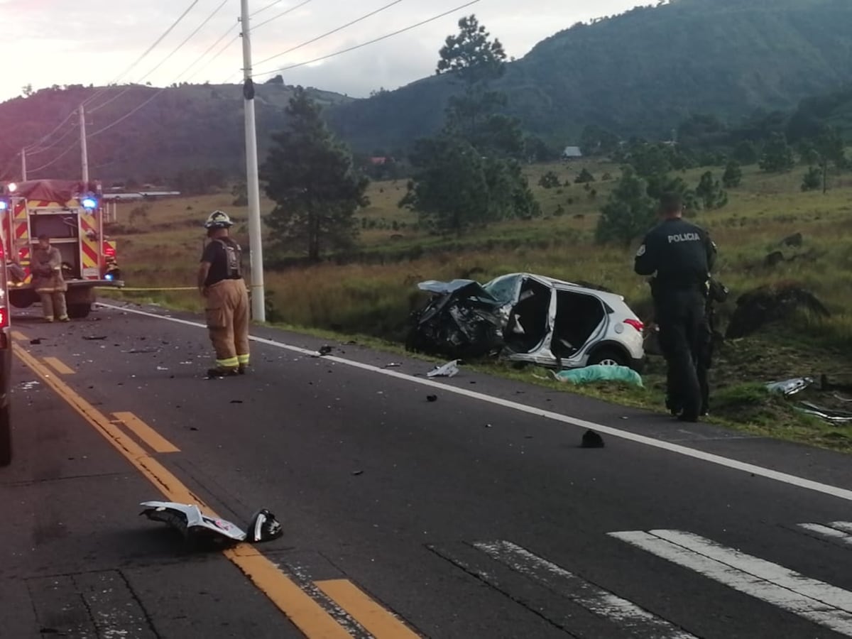 Una víctima fatal tras triple colisión en vía hacia Volcán en Chiriquí