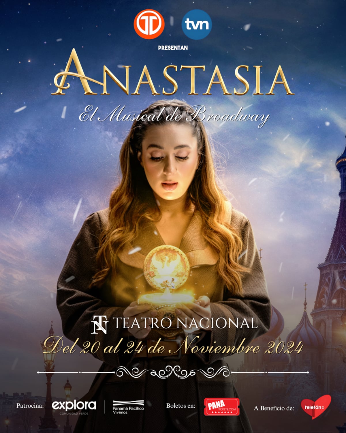 El Musical Anastasia regresa al Teatro Nacional de Panamá