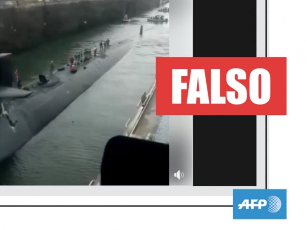 Falso. Que por el Canal de Panamá pase un submarino nuclear de Estados Unidos que vaya para Irán