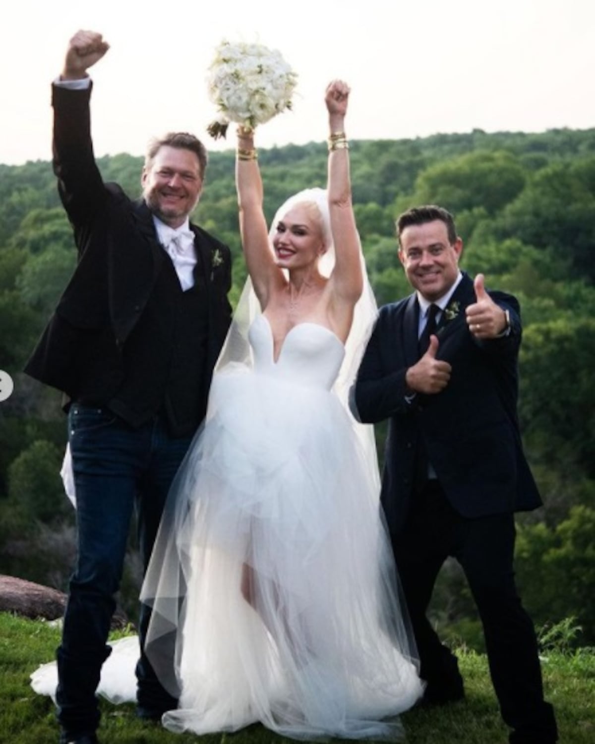 La boda en fotos de Gwen Stefani y Blake Shelton