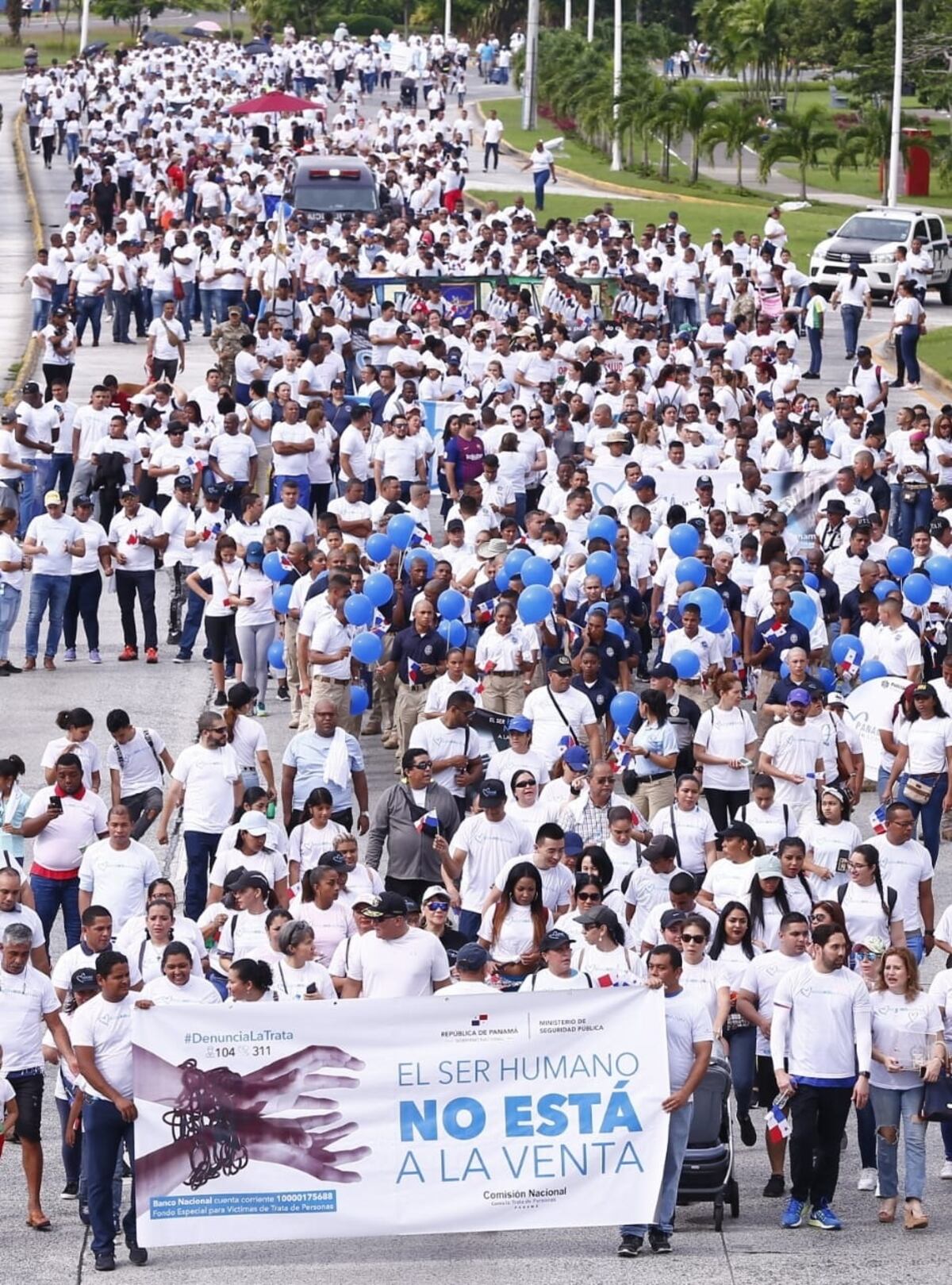 Caminan para poner un alto a la trata de personas 