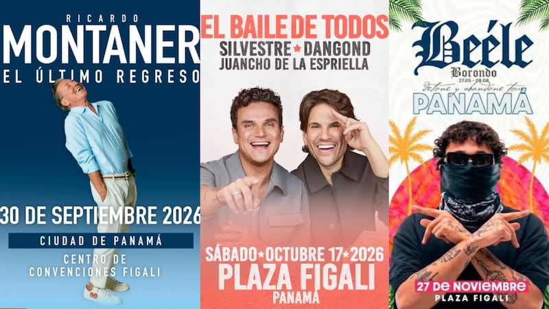 EXCLUSIVA. ¡Panamá se prepara! Ricardo Montaner, Silvestre Dangond y Beéle llegan con grandes conciertos este 2026