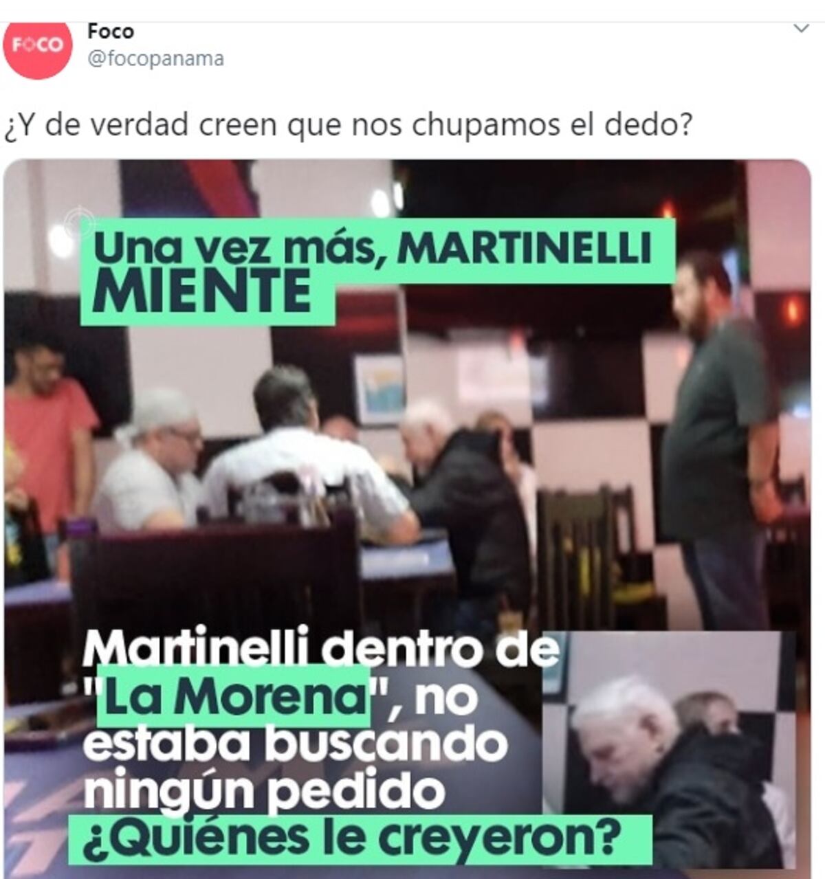 Valenzuela dice que ‘Martinelli miente, no fue por ningún delivery’ y muestra fotos. El expresidente lo denuncia en Fiscalía