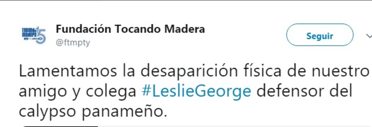 Muere destacado músico panameño. Artistas expresan su pesar