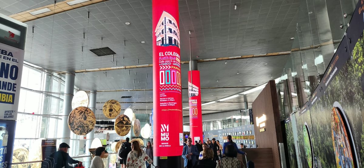 ¡La mola cruza fronteras! Destacan la cultura Guna en aeropuerto de Bogotá