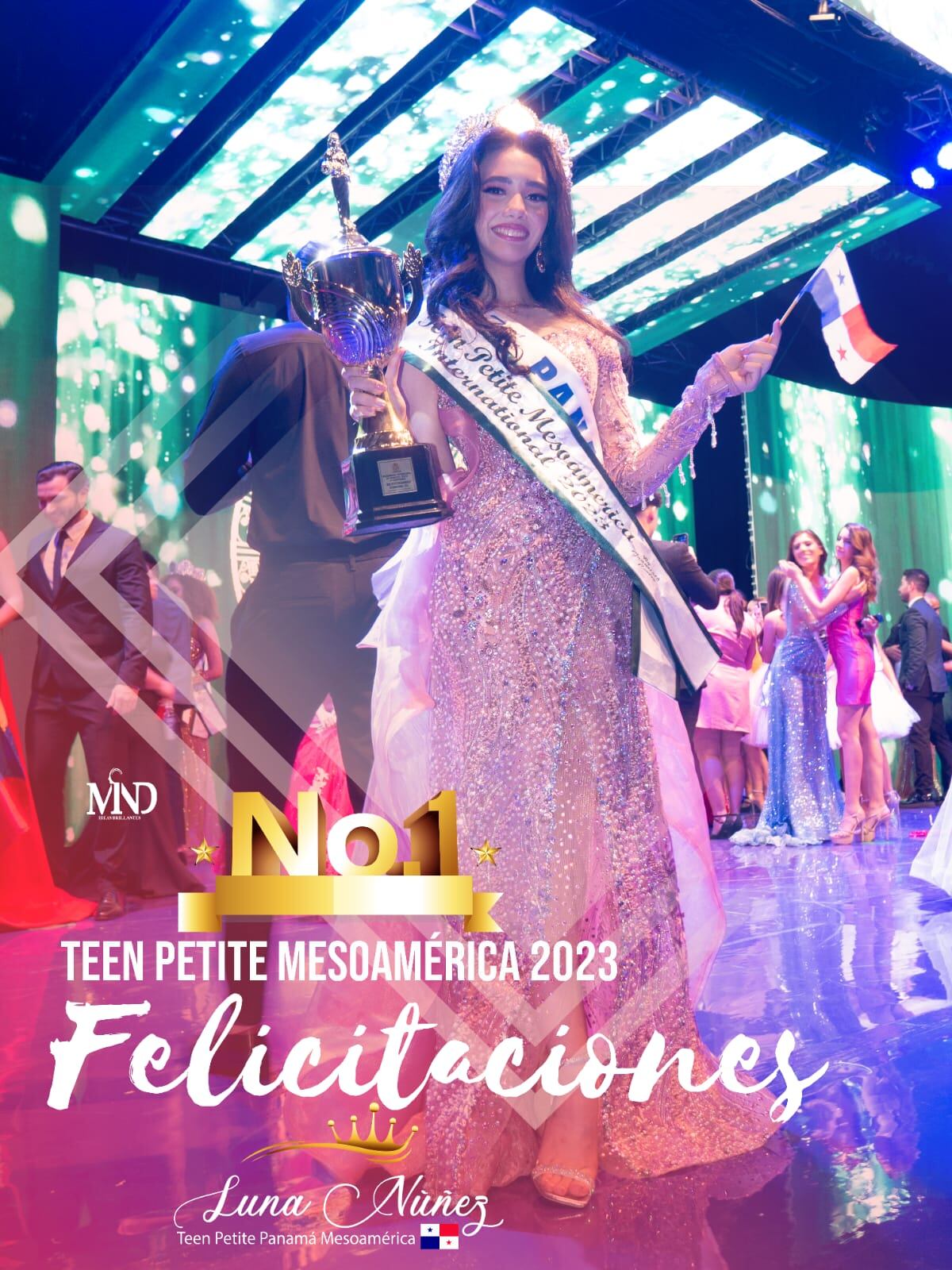 Se trae la corona. Panameña gana concurso internacional. Es la nueva Teen Petite Mesoamérica. Tenemos los videos