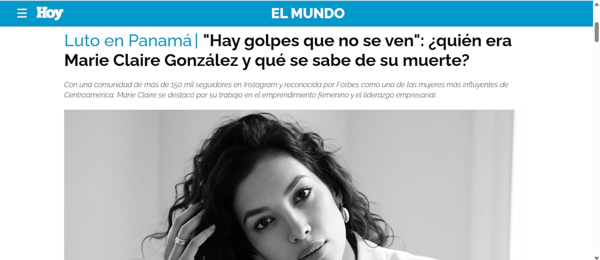 Muerte de Marie Claire González trasciende fronteras: medios internacionales destacan sus publicaciones sobre presunto maltrato psicológico de su expareja