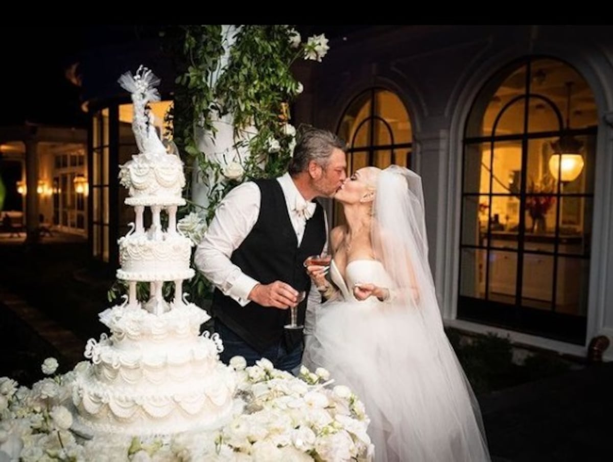 La boda en fotos de Gwen Stefani y Blake Shelton