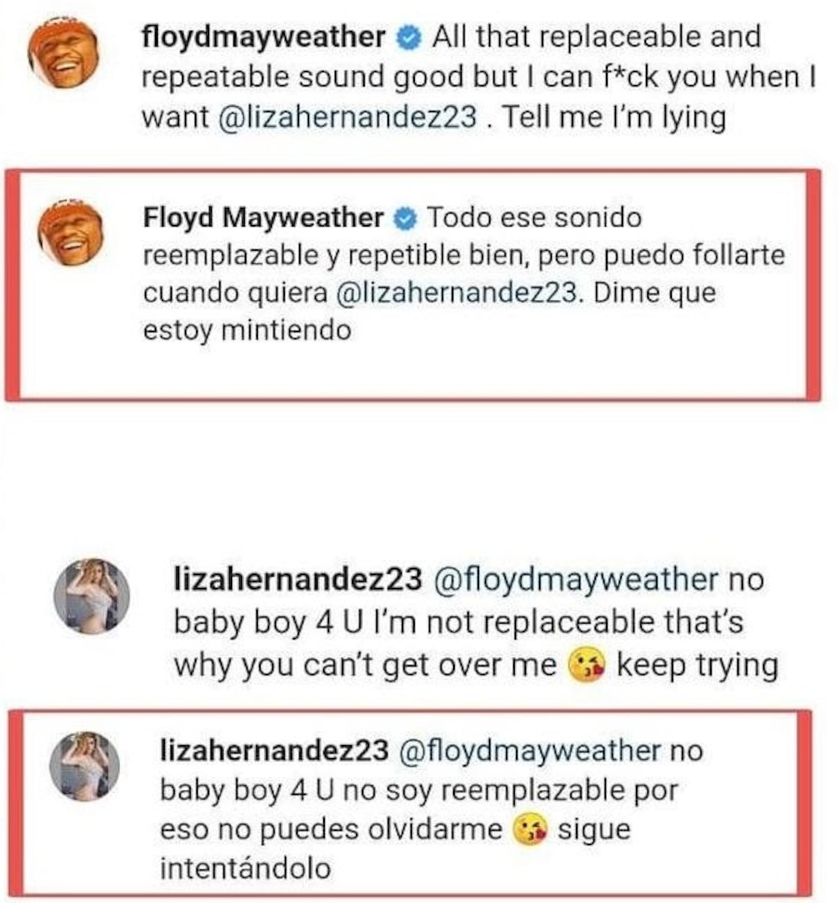 Liza Hernández y Floyd Mayweather vuelven a revolucionar las redes