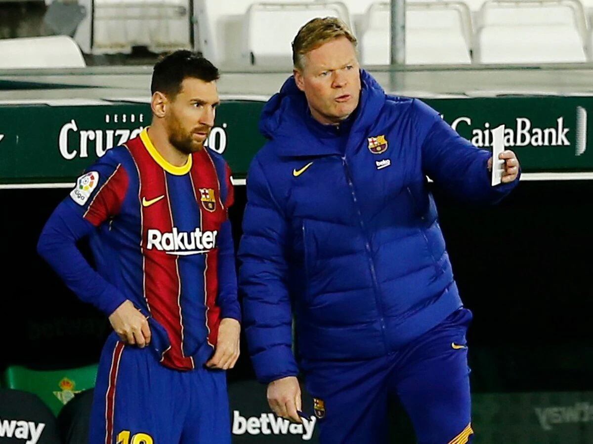 Koeman confía en que Laporta podrá retener a Messi