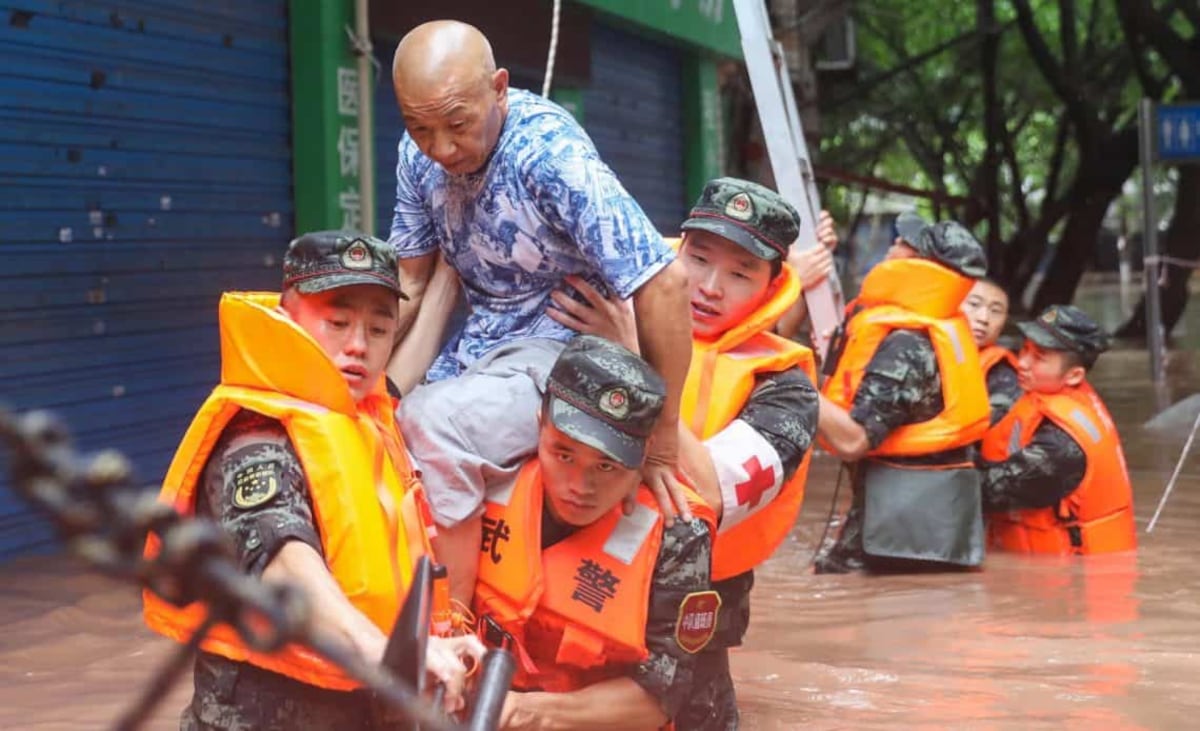 Más de 300 muertos por las inundaciones en el centro de China